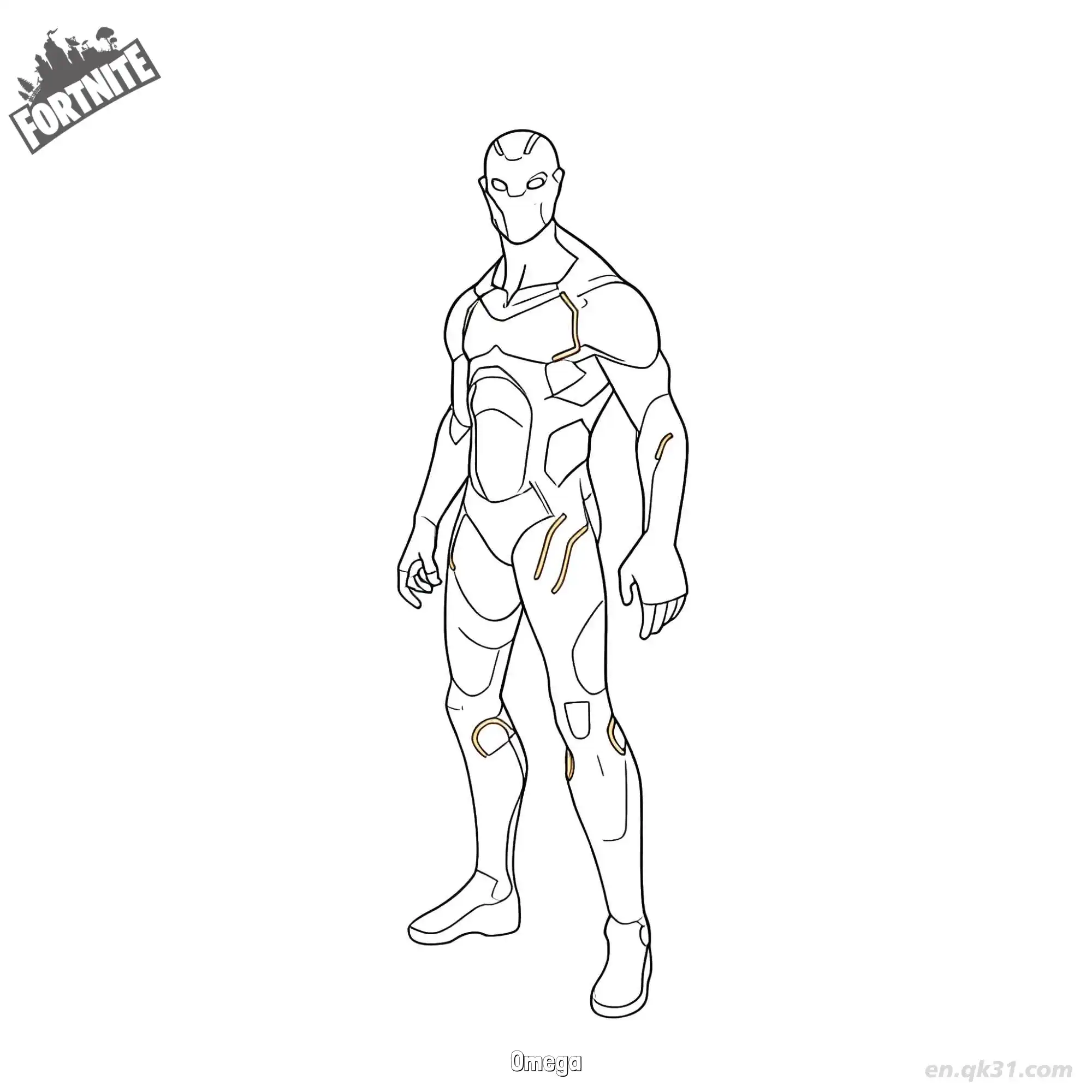 欧米茄 01简笔画 素描 涂鸦 - 免费可打印堡垒之夜 下载PDF简笔画涂色画 – 为儿童和成人提供的免费可打印简笔画涂色画
